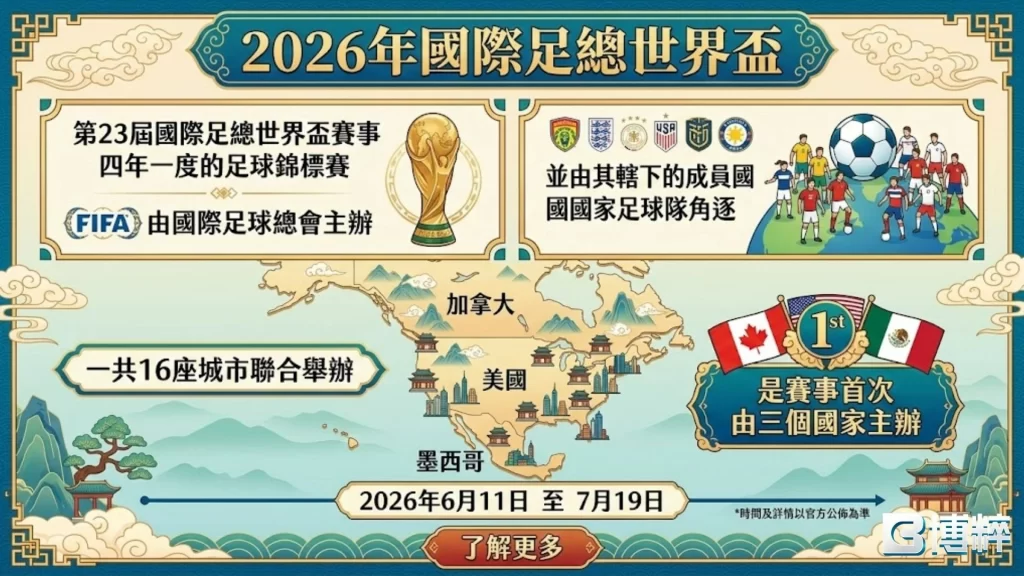 2026世界盃足球日期